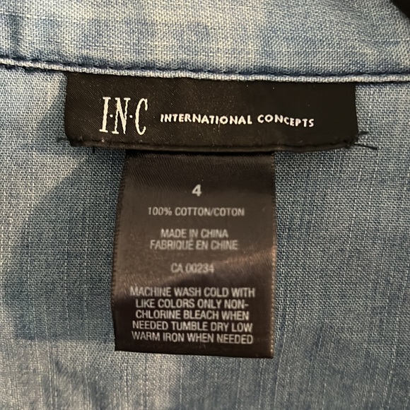I•N•C international concepts size 4 button down - Picture 3 of 6